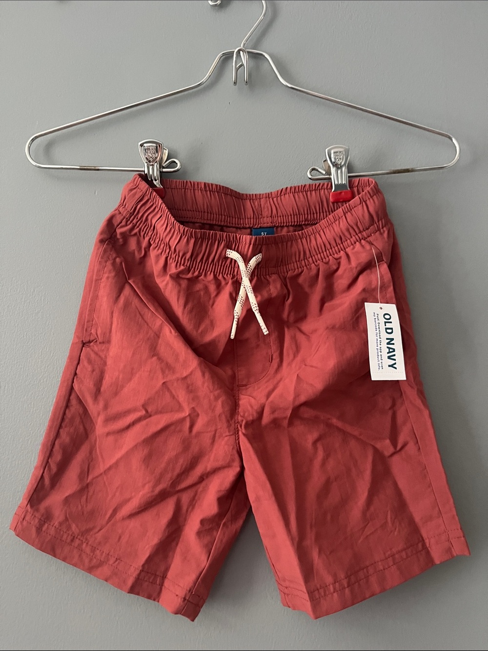 Old Navy Boys' Rust Red Drawstring Casual Shorts